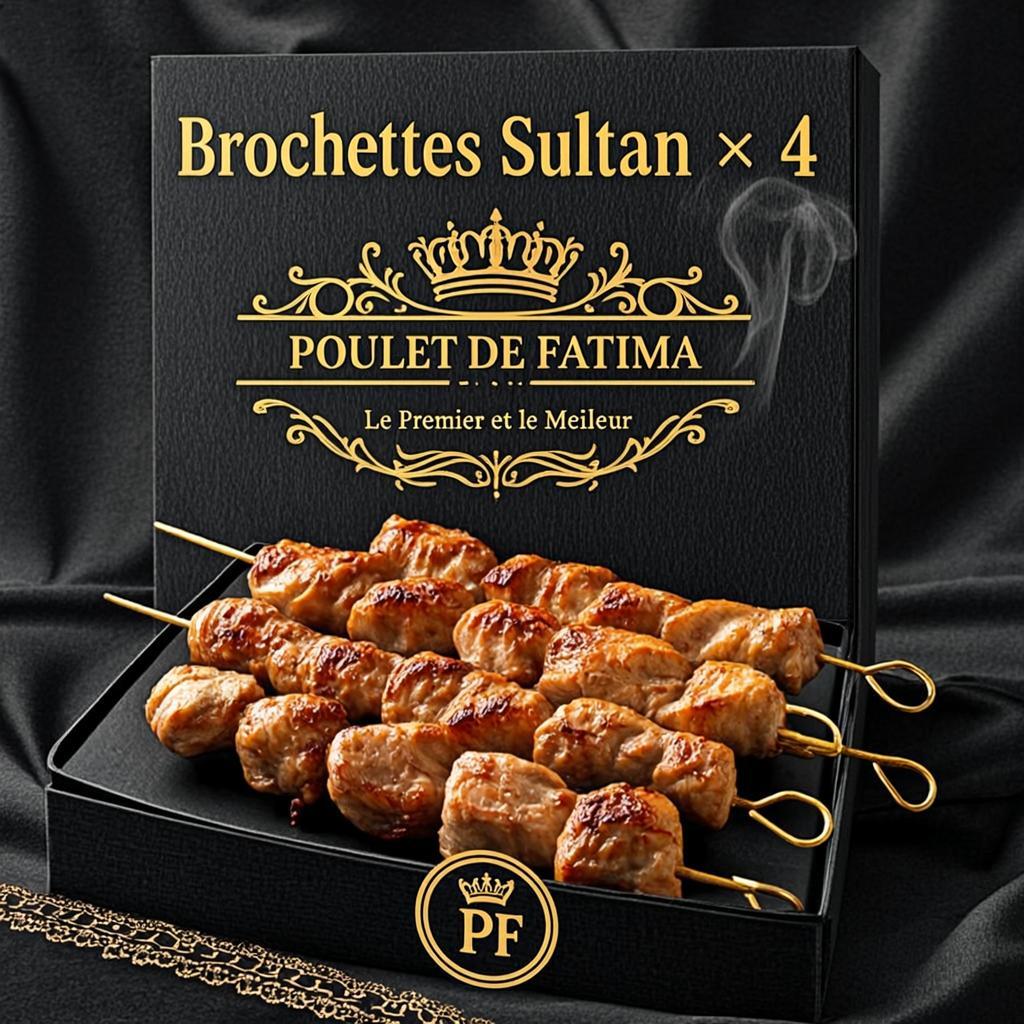 Brochettes Sultan ×4 — Poulet de Fatima