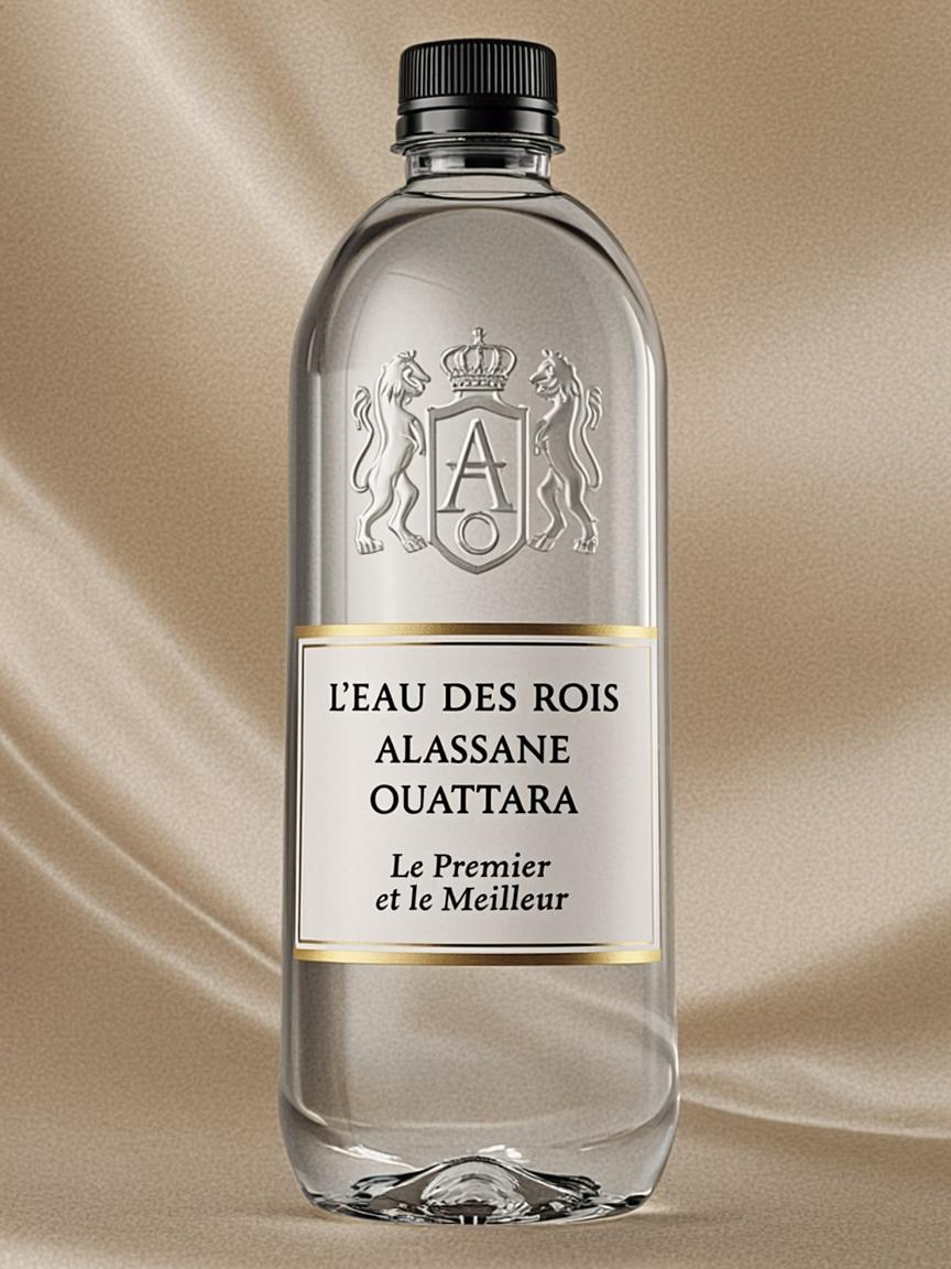 Bouteille 50cl — L'EAU DES ROIS — par Son Excellence Alassane Ouattara