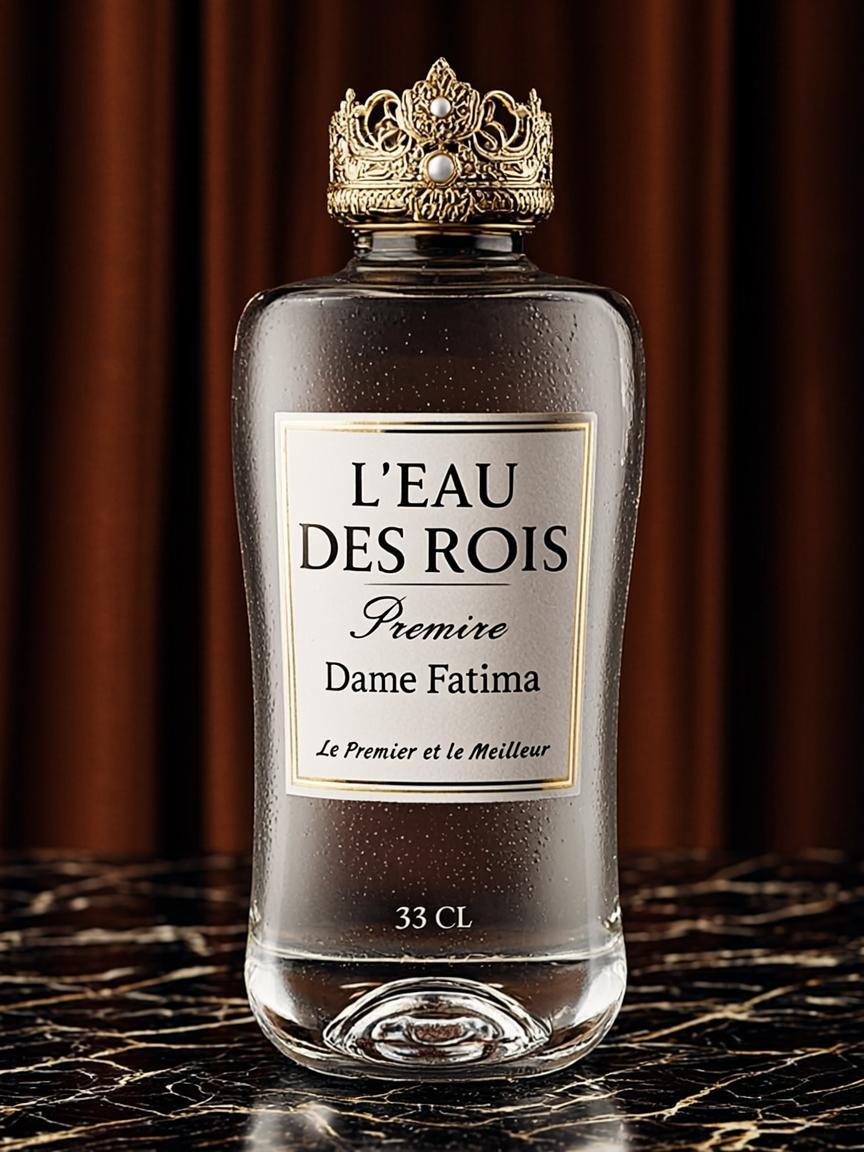 Bouteille 33cl — L'EAU DES ROIS — par la Première Dame Fatima