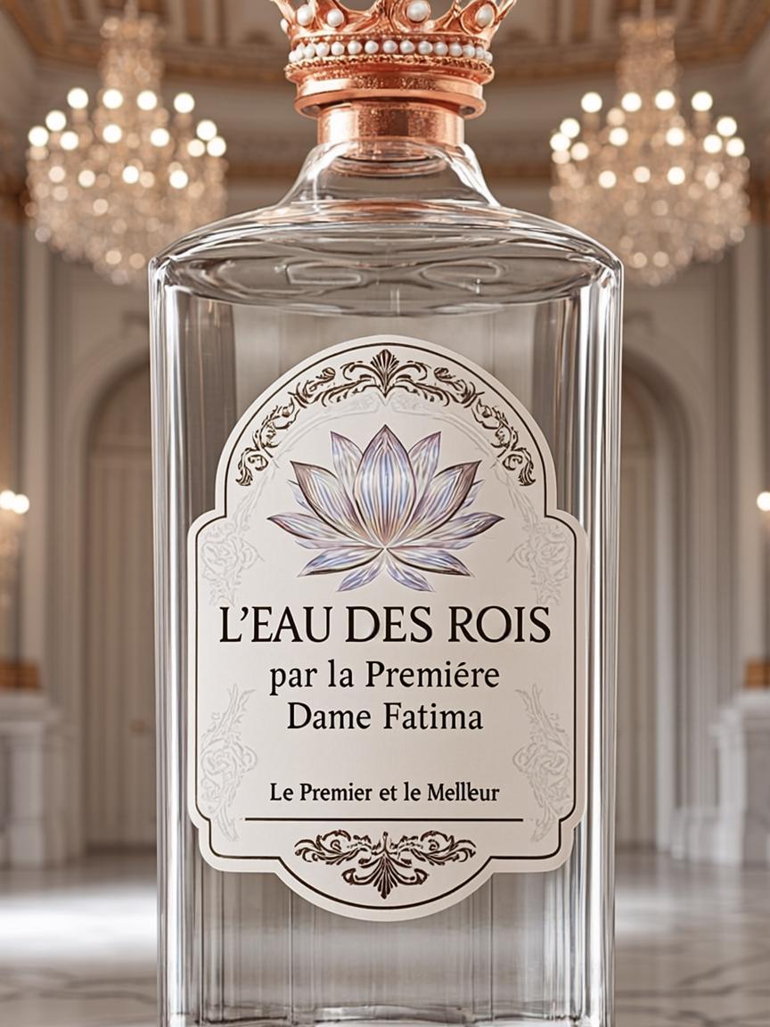 Bouteille 75cl — L'EAU DES ROIS — par la Première Dame Fatima
