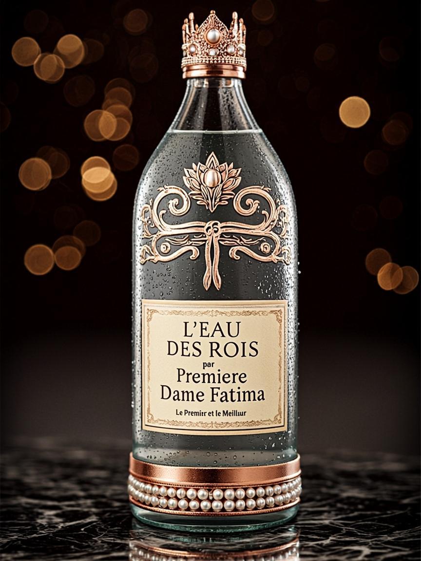 Bouteille 1L — L'EAU DES ROIS — par la Première Dame Fatima