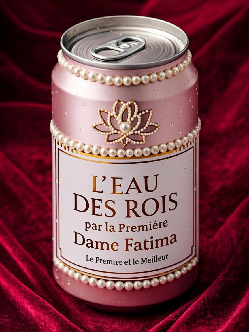 Canette 50cl — L'EAU DES ROIS — par la Première Dame Fatima