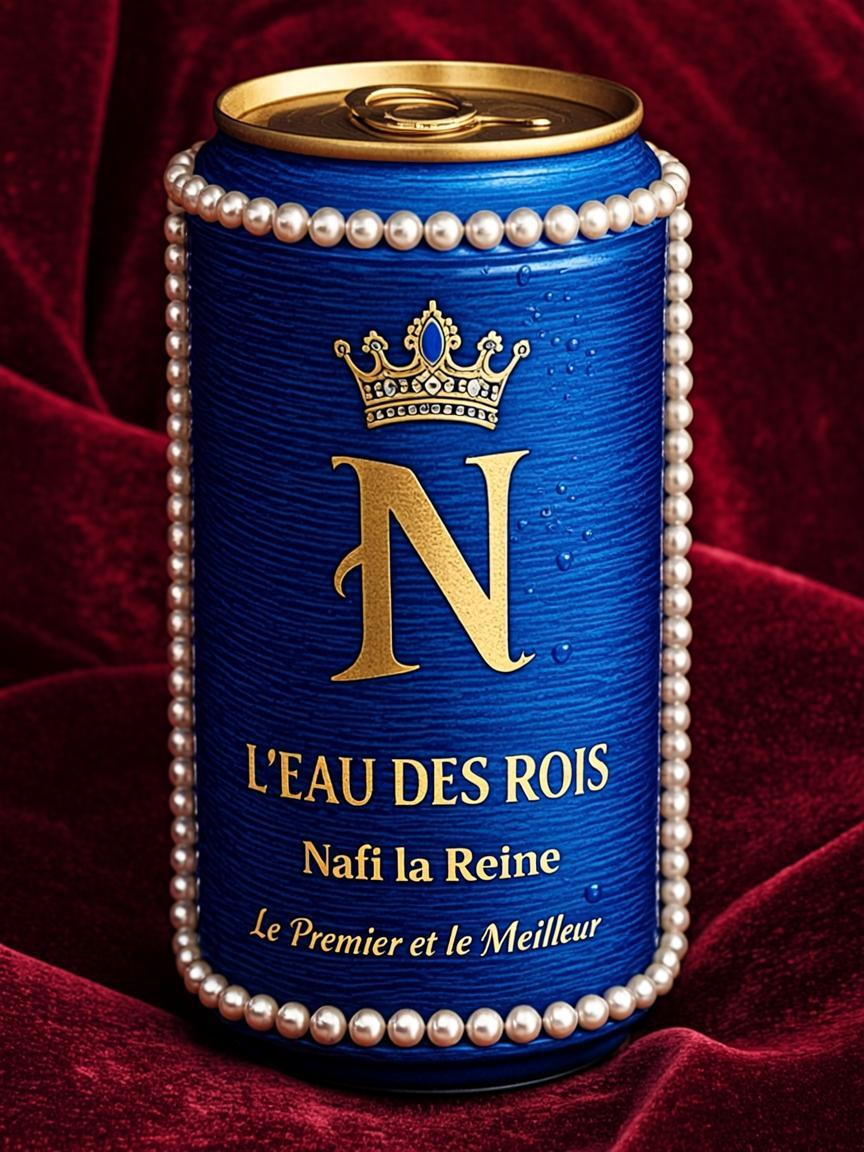 Canette 25cl Slim — L'EAU DES ROIS — par Nafi la Reine