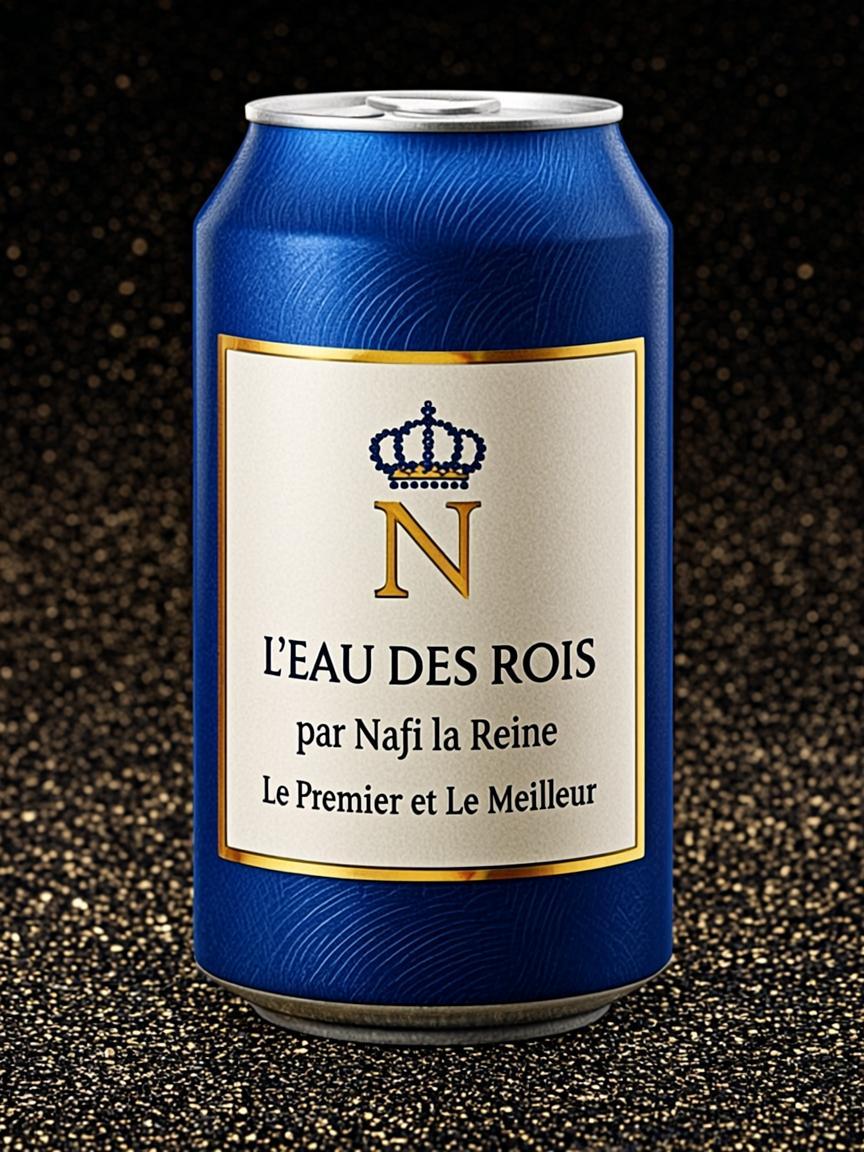 Canette 33cl — L'EAU DES ROIS — par Nafi la Reine
