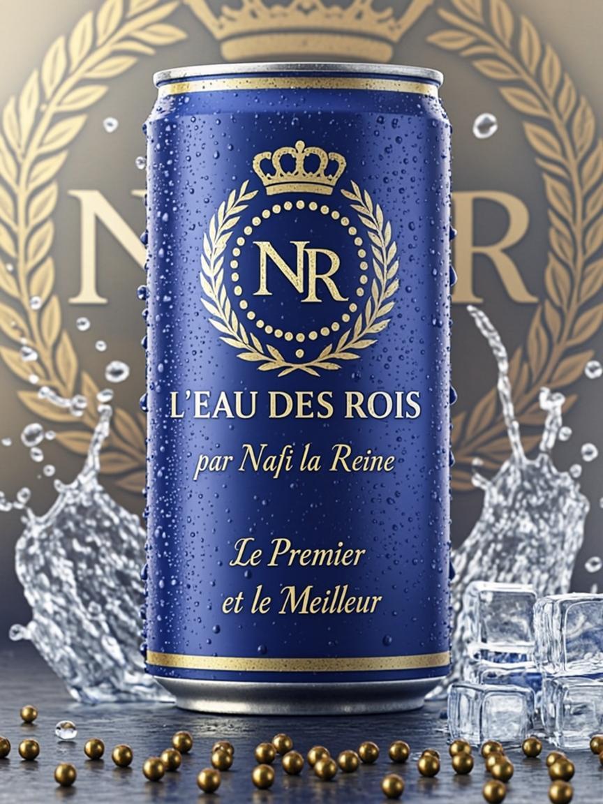 Canette 50cl — L'EAU DES ROIS — par Nafi la Reine