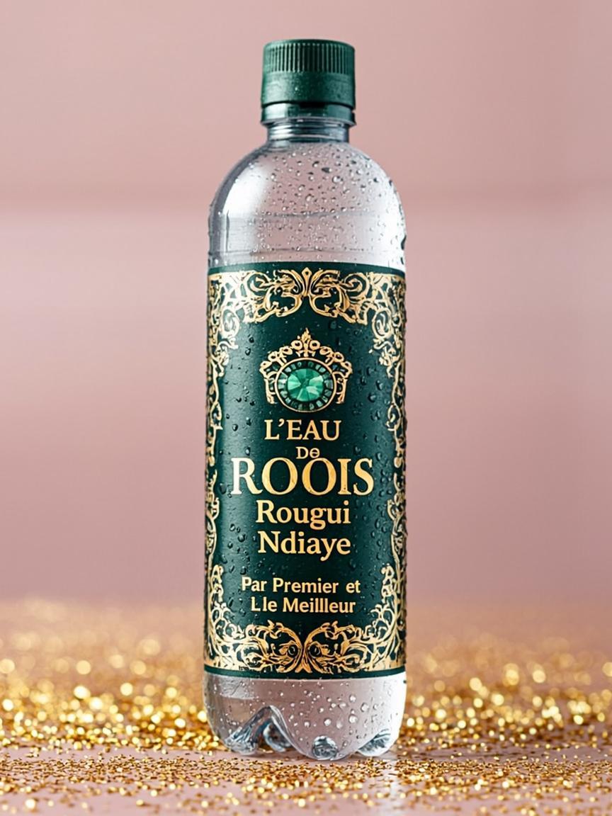Bouteille 50cl — L'EAU DES ROIS — par Rougui Ndiaye