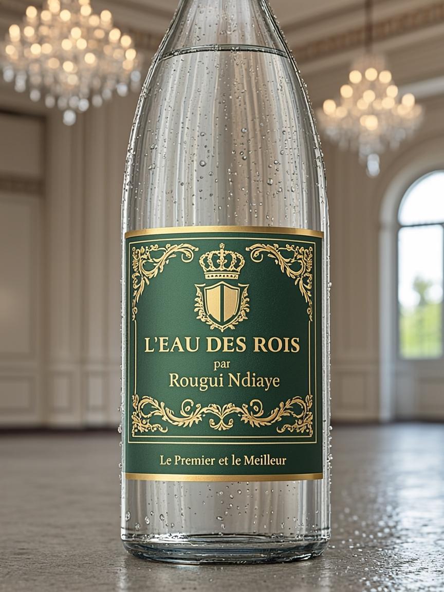Bouteille 75cl — L'EAU DES ROIS — par Rougui Ndiaye