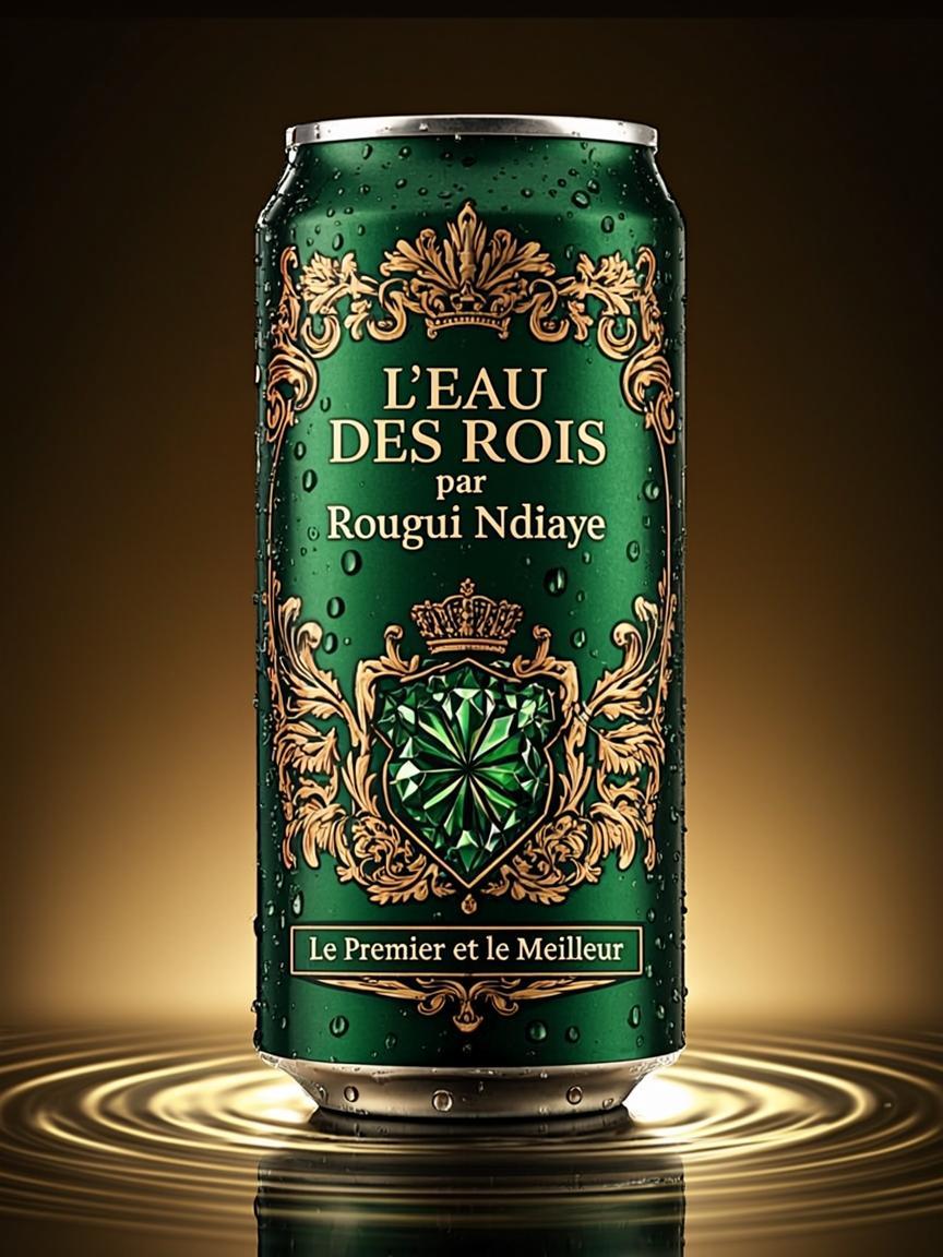 Canette 33cl — L'EAU DES ROIS — par Rougui Ndiaye
