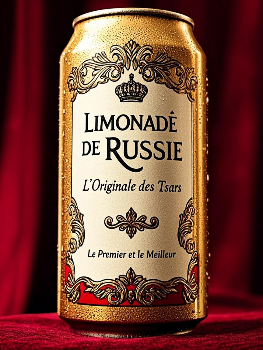 Canette 25cl Slim — LIMONADE DE RUSSIE — L'Originale des Tsars