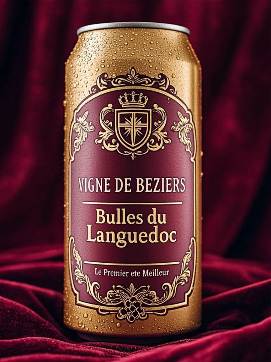 Canette 25cl Slim — VIGNE DE BEZIERS — Bulles du Languedoc