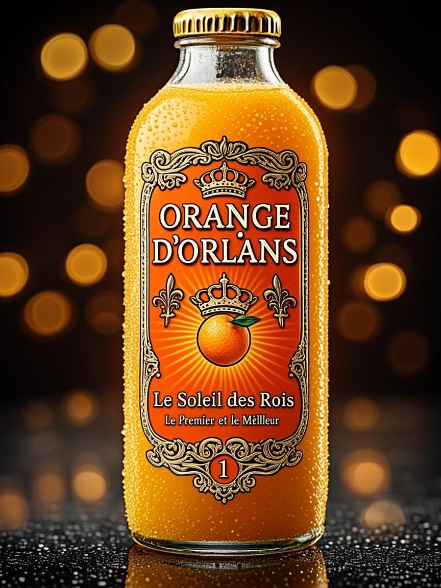 Bouteille 1L — ORANGE D'ORLÉANS — Le Soleil des Rois