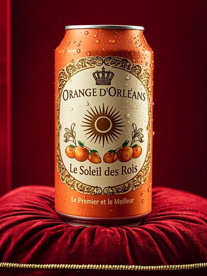 Canette 25cl Slim — ORANGE D'ORLÉANS — Le Soleil des Rois