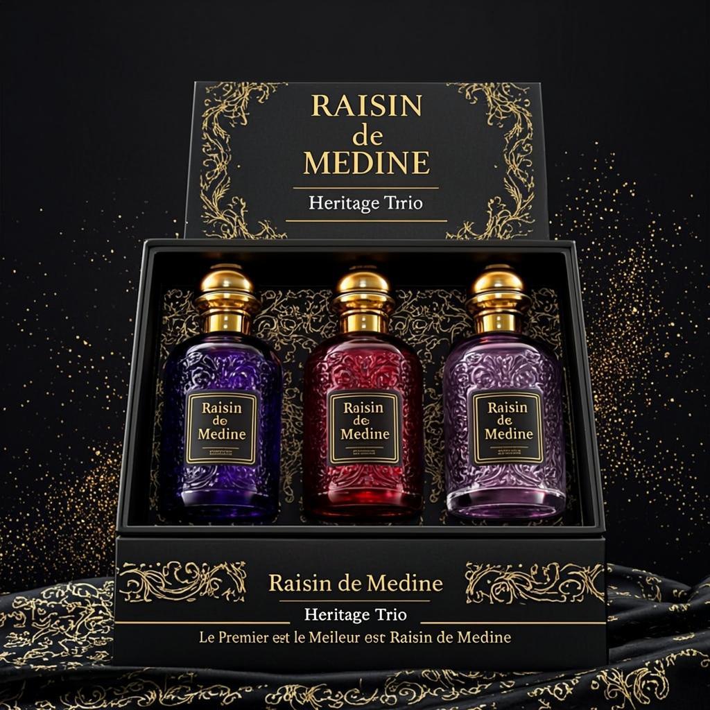 Heritage Trio Luxury Gift Set — RAISIN DE MEDINE — Collection Prestige