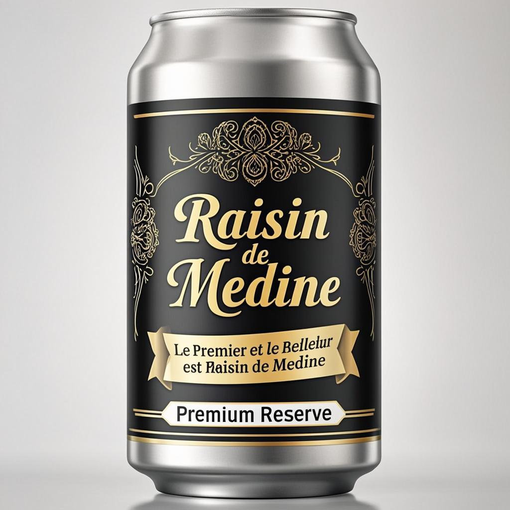 Tall Can Platinum Arabesque — RAISIN DE MEDINE — Collection Prestige