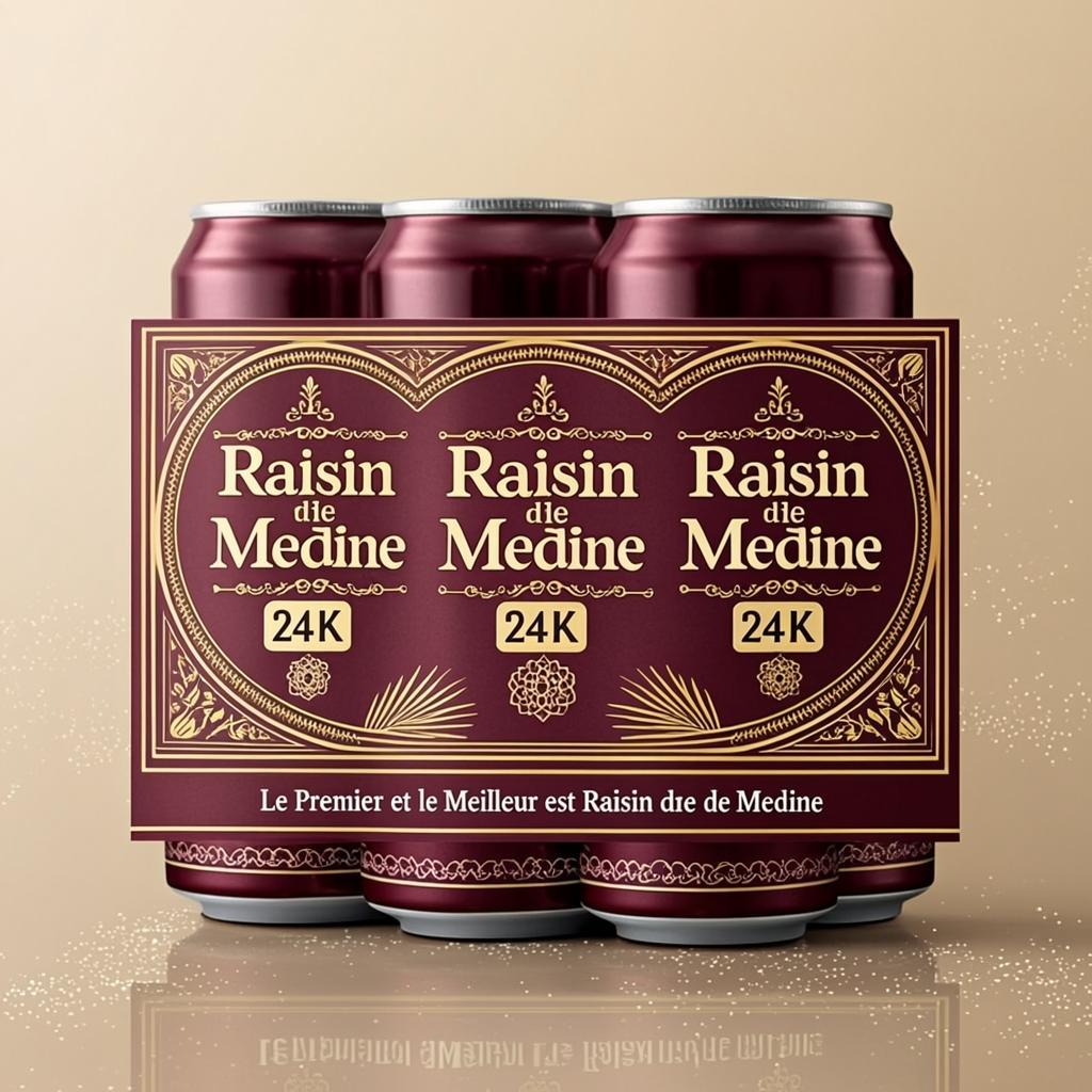 Mini Cans 4-Pack Gold — RAISIN DE MEDINE — Collection Prestige
