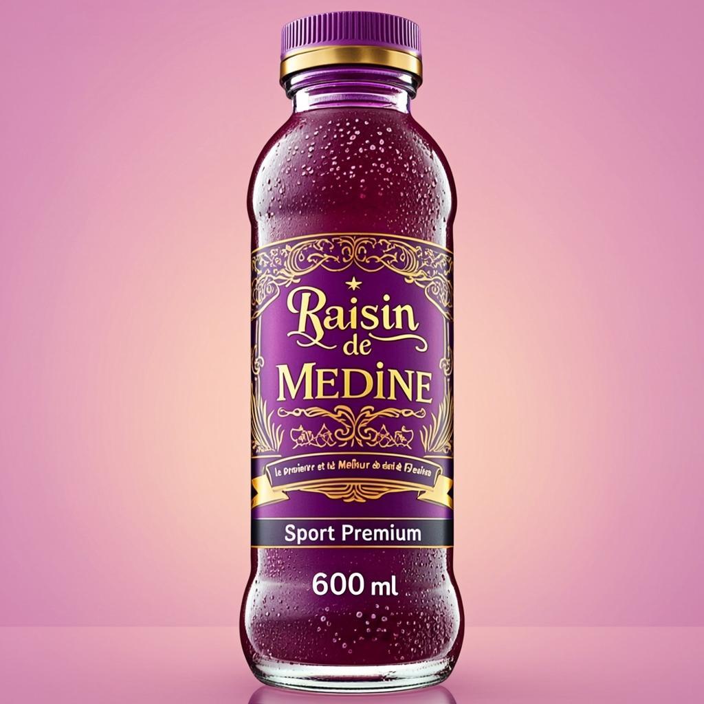 PET Sport 600ml Premium — RAISIN DE MEDINE — Collection Prestige